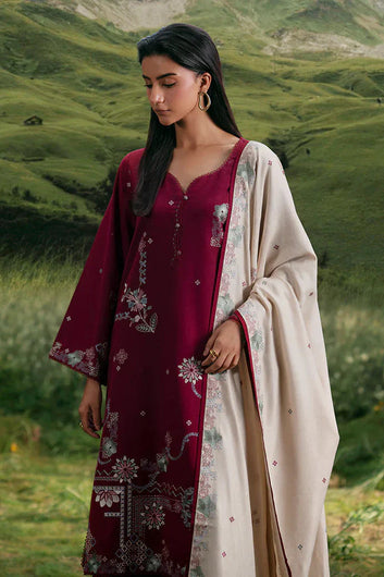 IMAGE-3 PIECE EMBROIDERED LAWN SUIT