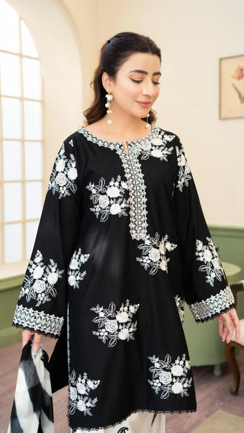 LaibaMir 3pc Embroidered Lawn