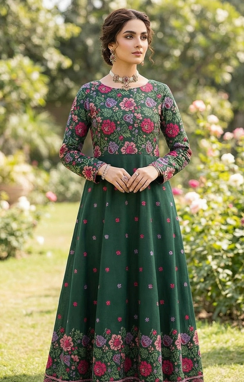 Bareeze - Karandi 2Pc Premium Embroidered Unstitched Suit