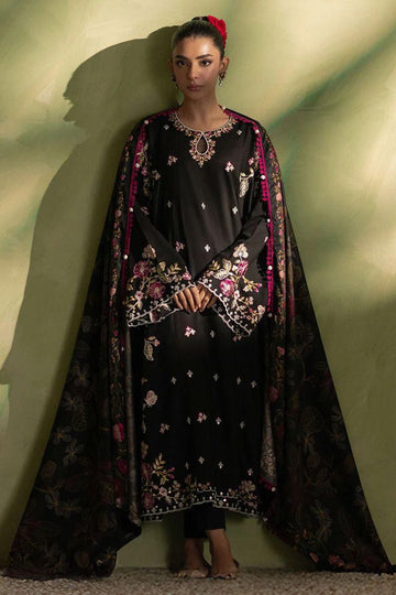 RAVEN CHARM CROSS STITCH-3 PIECE EMBROIDERED LAWN SUIT