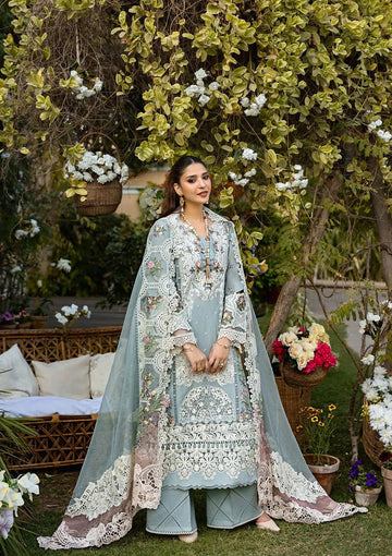 Elaf SAMAA Cotton Embroidered Luxury 3 Piece Dress - J0456