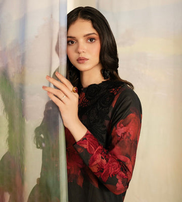 Feathers Dusky Delights Unstitched Digital Printed Lawn 3Pc Suit ZAYNA-FT473