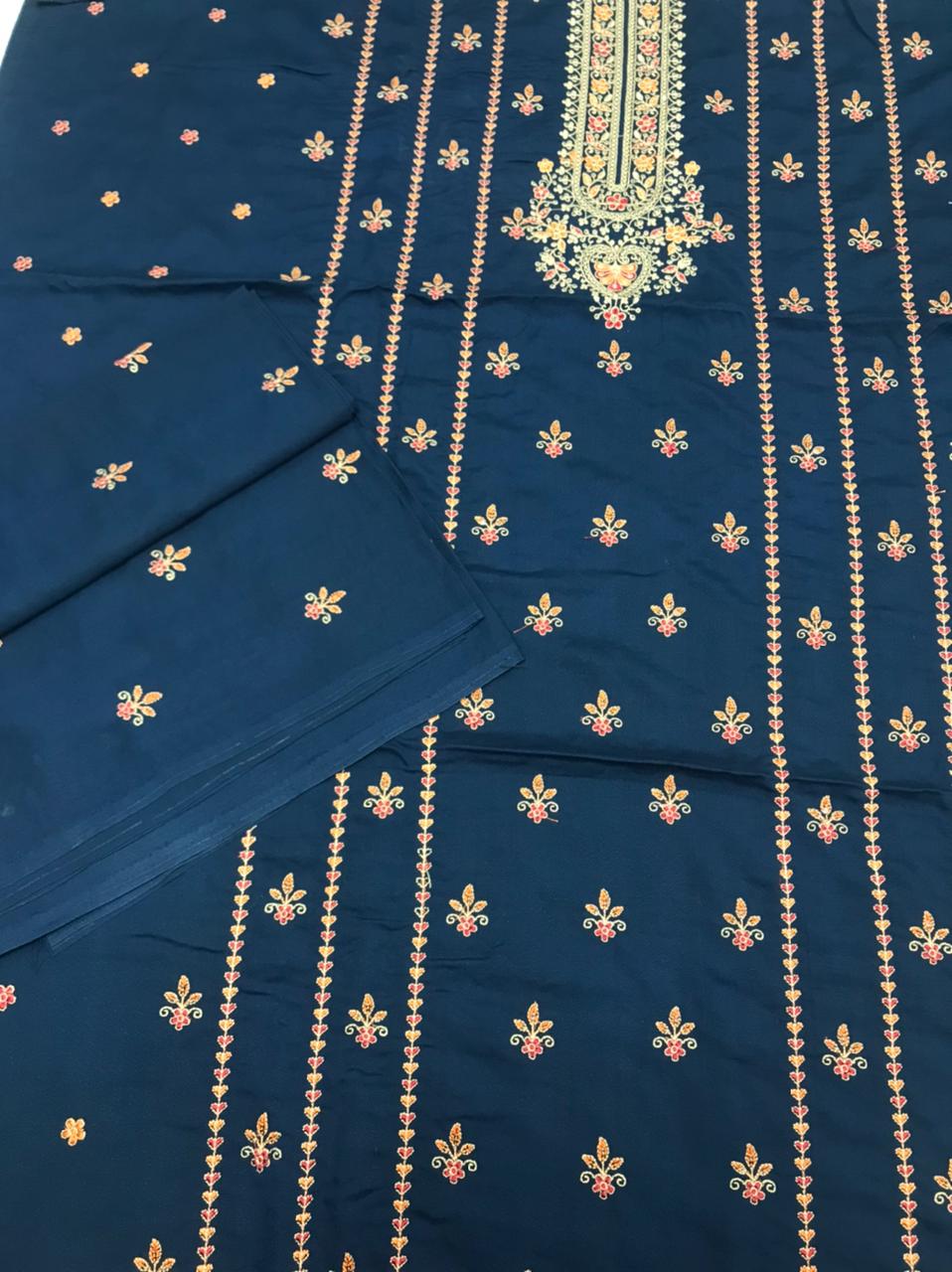 Bareeze - Karandi 2Pc Premium Embroidered Unstitched Suit