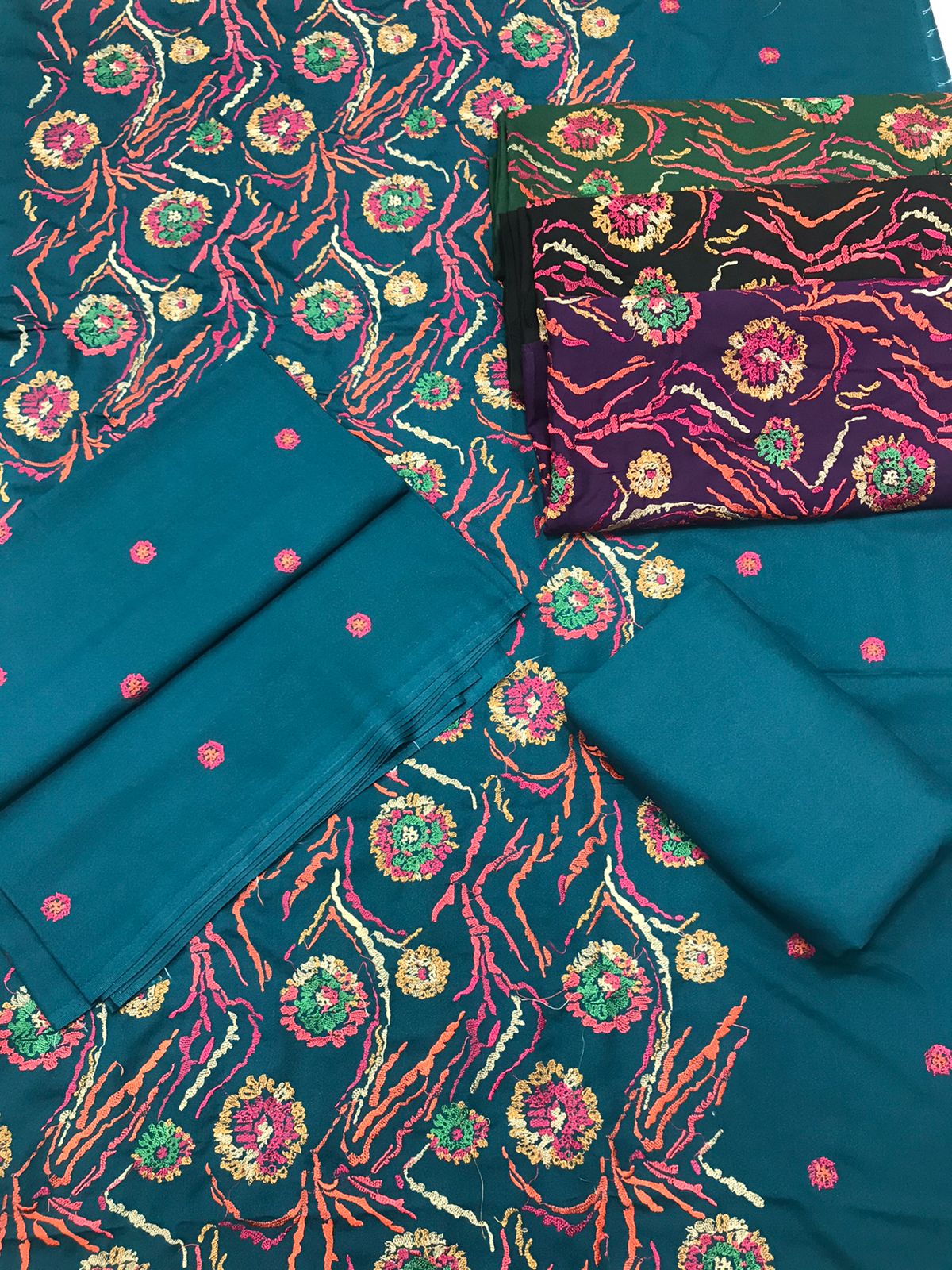 Bareeze - Karandi 2Pc Premium Embroidered Unstitched Suit