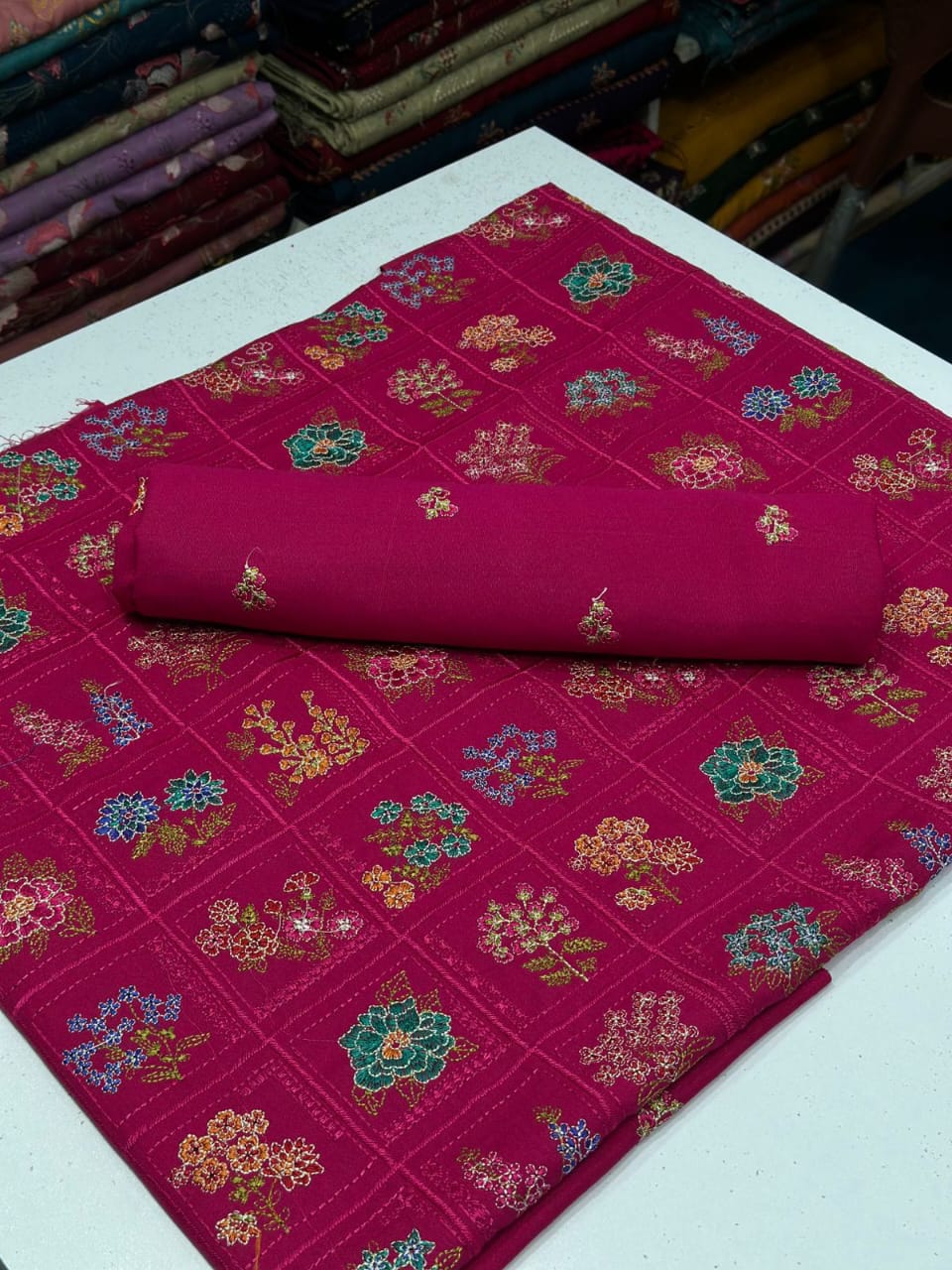 Bareeze - Karandi 2Pc Premium Embroidered Unstitched Suit