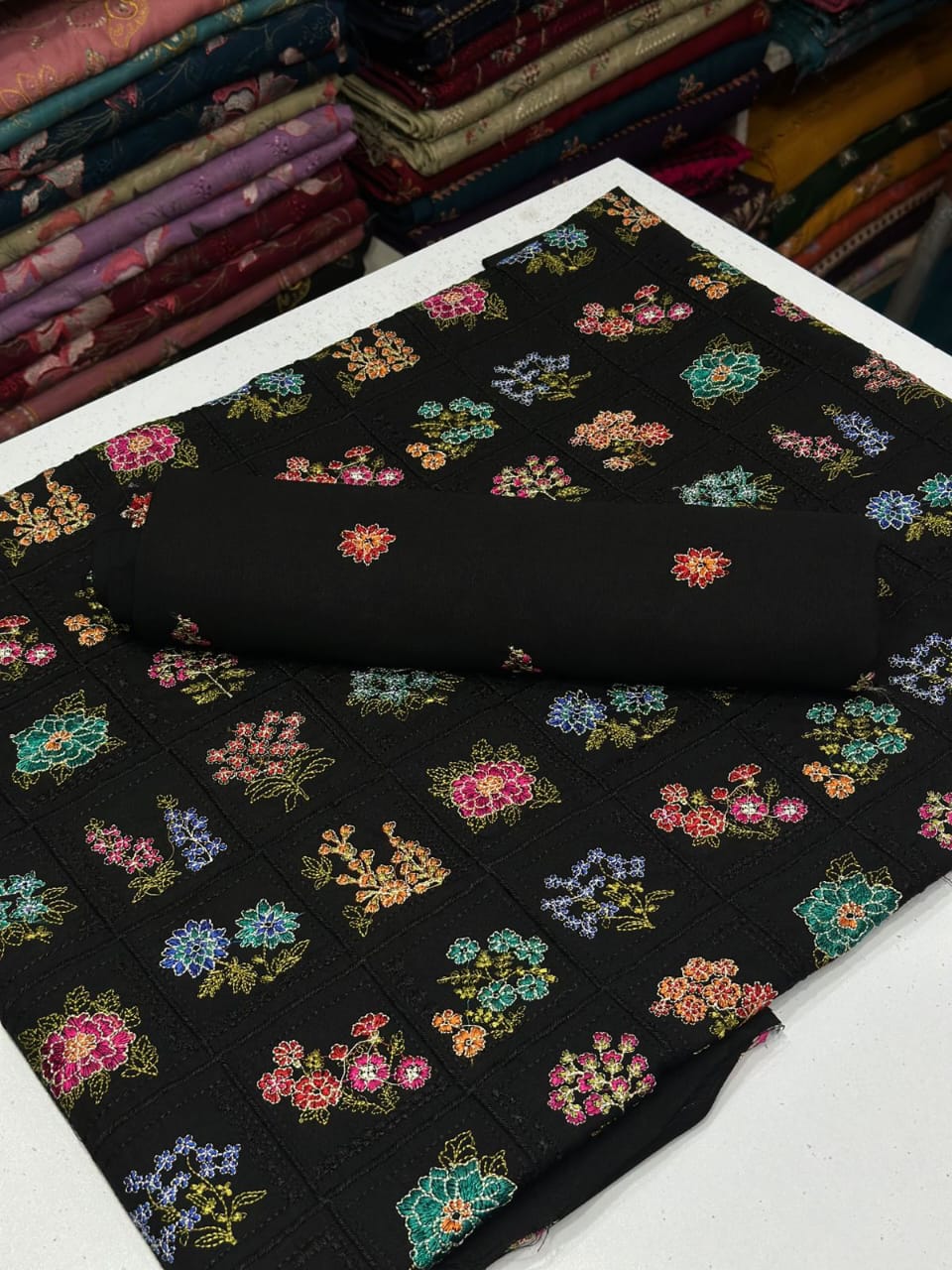 Bareeze - Karandi 2Pc Premium Embroidered Unstitched Suit