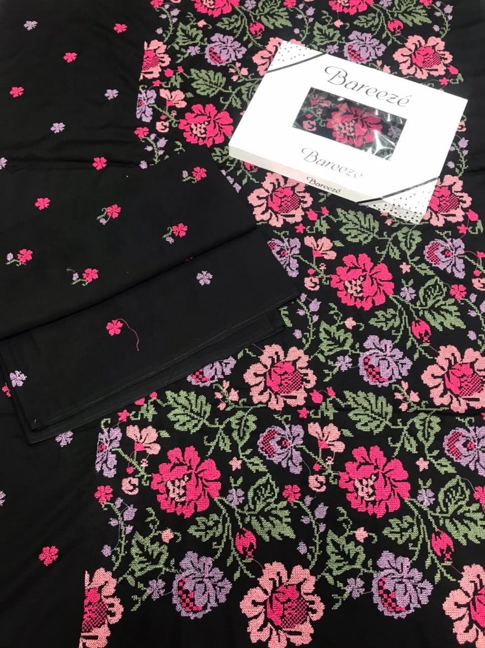 Bareeze - Karandi 2Pc Premium Embroidered Unstitched Suit