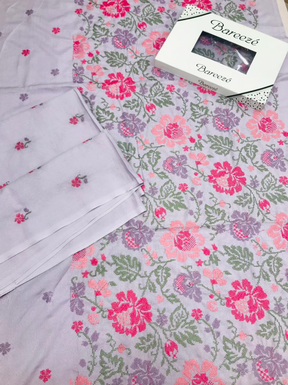 Bareeze - Karandi 2Pc Premium Embroidered Unstitched Suit