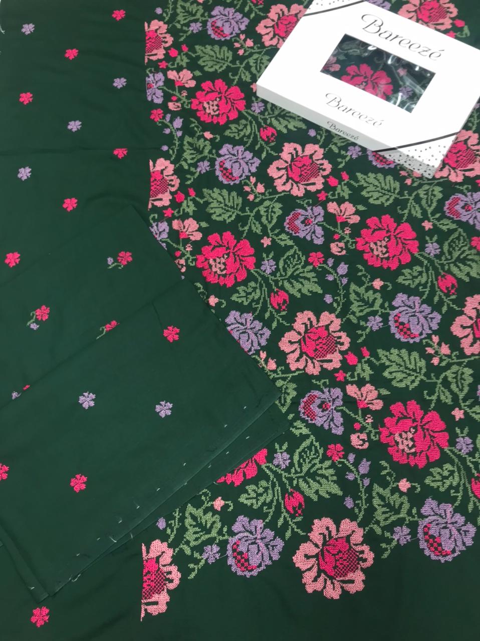 Bareeze - Karandi 2Pc Premium Embroidered Unstitched Suit