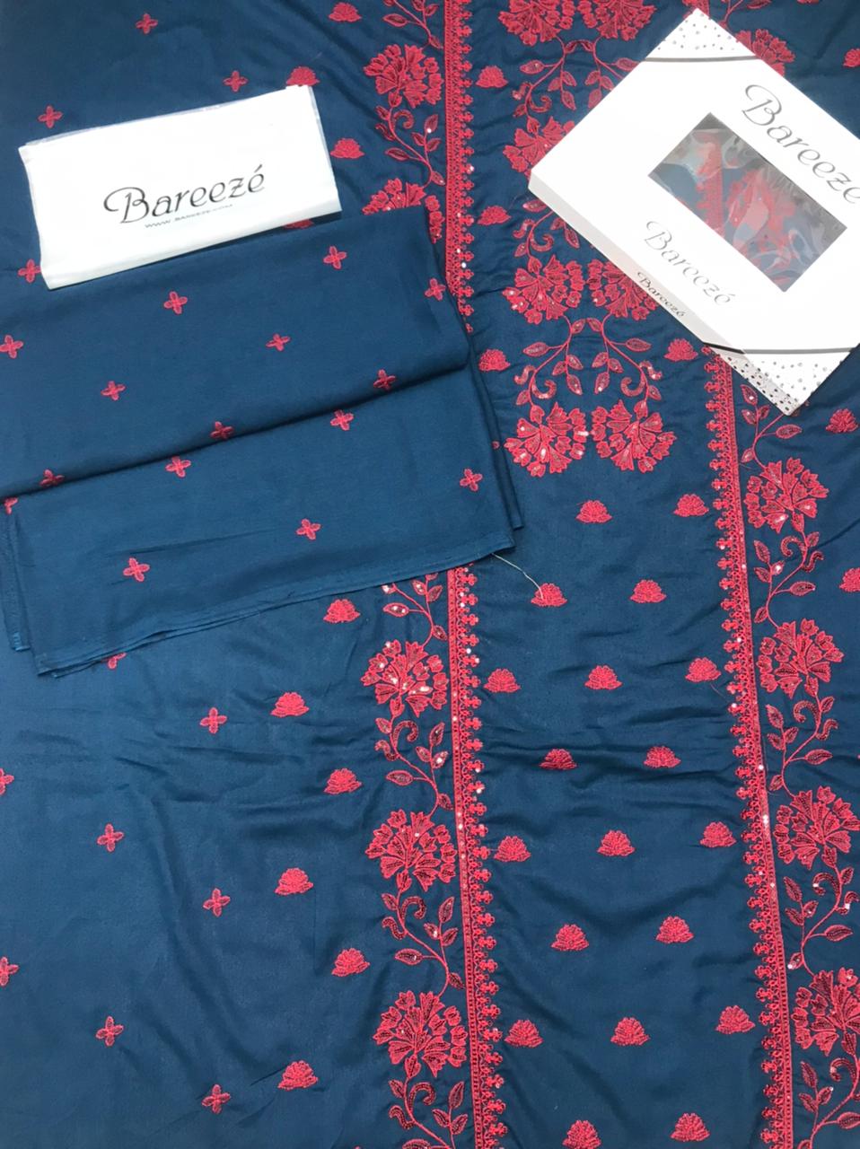 Bareeze - Karandi 2Pc Premium Embroidered Unstitched Suit